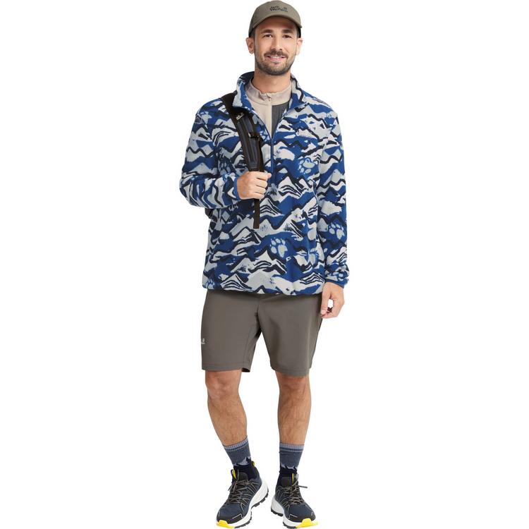 Jack Wolfskin Jack Wolfskin PAW ERA 100 PRINT HZ M Fleecepullover Herren - MOUNTAIN PAW blue orchid - 2 | SportScheck