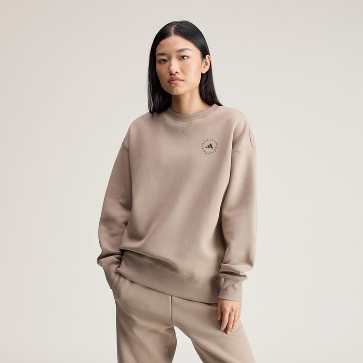adidas adidas adidas by Stella McCartney Sweatshirt, Sweatshirt Damen - Chalky Brown - 0 | SportScheck