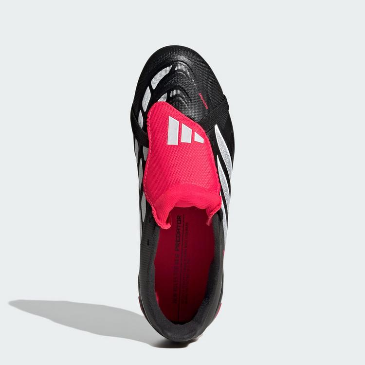 adidas adidas PREDATOR LEAGUE Fold-Over Tongue Firm Fu&szlig;ballschuhe Kinder - Core Black / Cloud White / Lucid Red - 0 | SportScheck