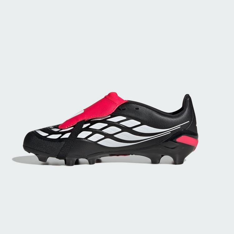 adidas adidas PREDATOR LEAGUE Fold-Over Tongue Firm Fu&szlig;ballschuhe Kinder - Core Black / Cloud White / Lucid Red - 4 | SportScheck