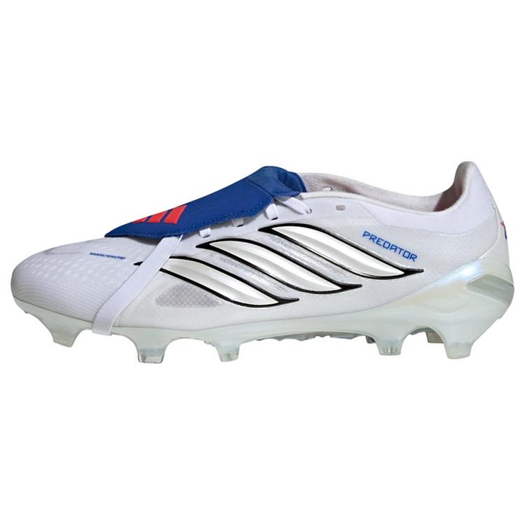 adidas adidas PREDATOR PRO Fold-Over Tongue Firm Fu&szlig;ballschuhe - Cloud White / Zero Metalic / Royal Blue - 0 | SportScheck
