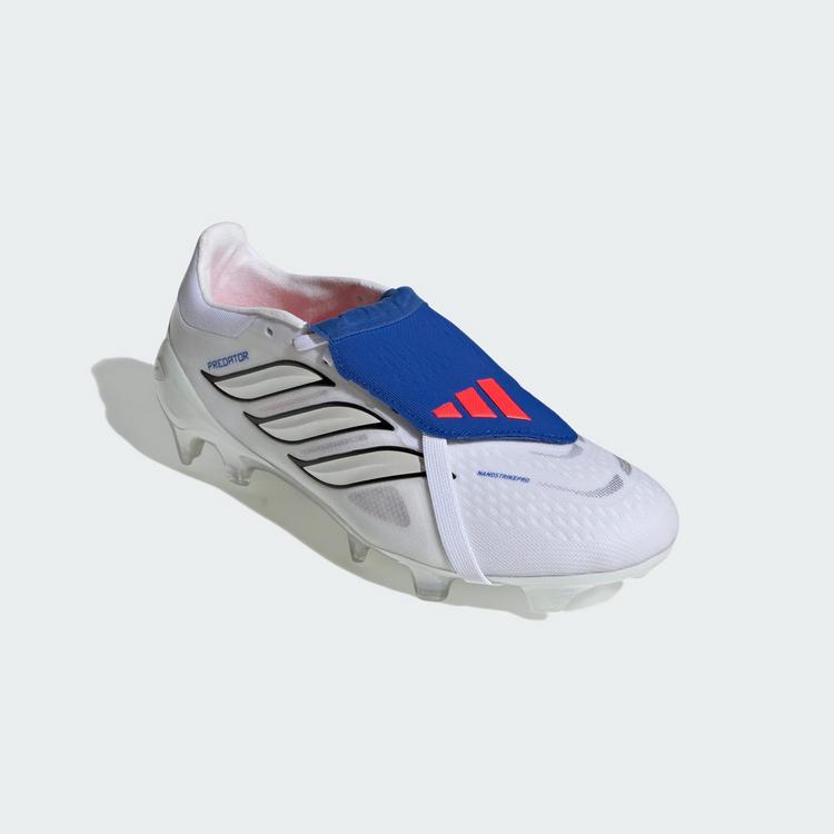 adidas adidas PREDATOR PRO Fold-Over Tongue Firm Fu&szlig;ballschuhe - Cloud White / Zero Metalic / Royal Blue - 2 | SportScheck