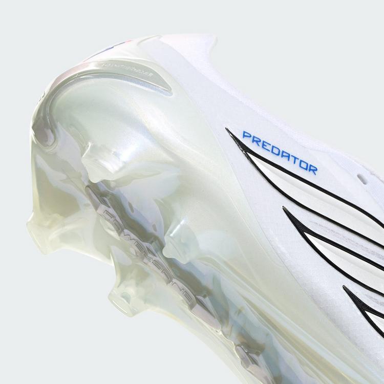 adidas adidas PREDATOR PRO Fold-Over Tongue Firm Fu&szlig;ballschuhe - Cloud White / Zero Metalic / Royal Blue - 5 | SportScheck