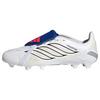 adidas PREDATOR LEAGUE Fold-Over Tongue Firm Fu&szlig;ballschuhe Kinder - Cloud White / Zero Metalic / Royal Blue