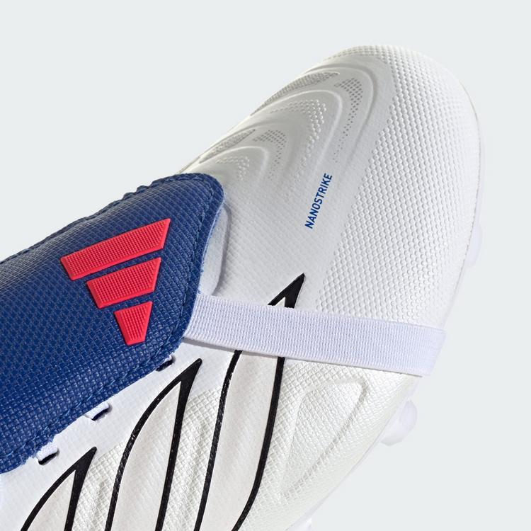 adidas adidas PREDATOR LEAGUE Fold-Over Tongue Firm Fu&szlig;ballschuhe Kinder - Cloud White / Zero Metalic / Royal Blue - 6 | SportScheck