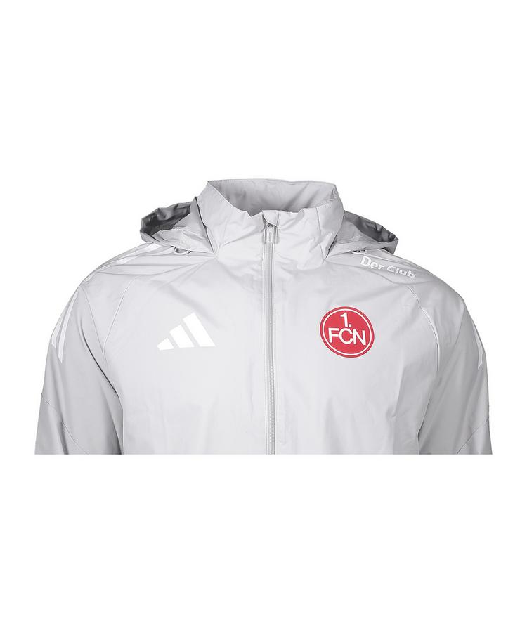 adidas adidas 1. FC N&uuml;rnberg Regenjacke Trainingsjacke - grau - 0 | SportScheck