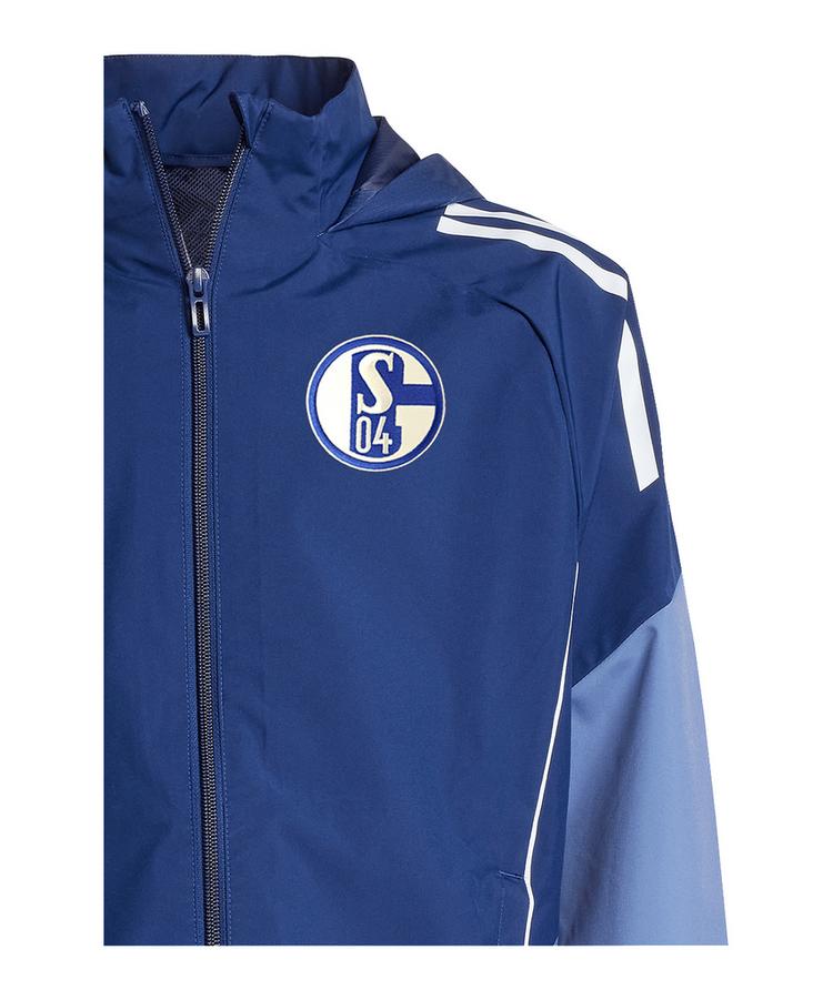 adidas adidas FC Schalke 04 Regenjacke Kids Trainingsjacke Kinder - blaublau - 1 | SportScheck