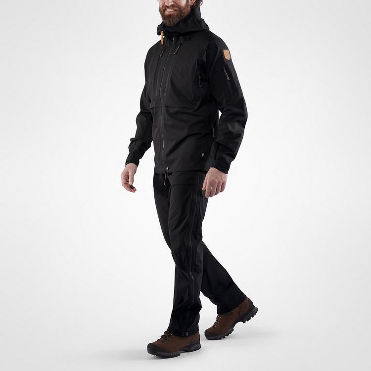 FJ&Auml;LLR&Auml;VEN FJ&Auml;LLR&Auml;VEN Keb Eco-Shell Jacket Trekkinghose Herren - Schwarz - 4 | SportScheck