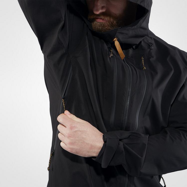 FJ&Auml;LLR&Auml;VEN FJ&Auml;LLR&Auml;VEN Keb Eco-Shell Jacket Trekkinghose Herren - Schwarz - 10 | SportScheck