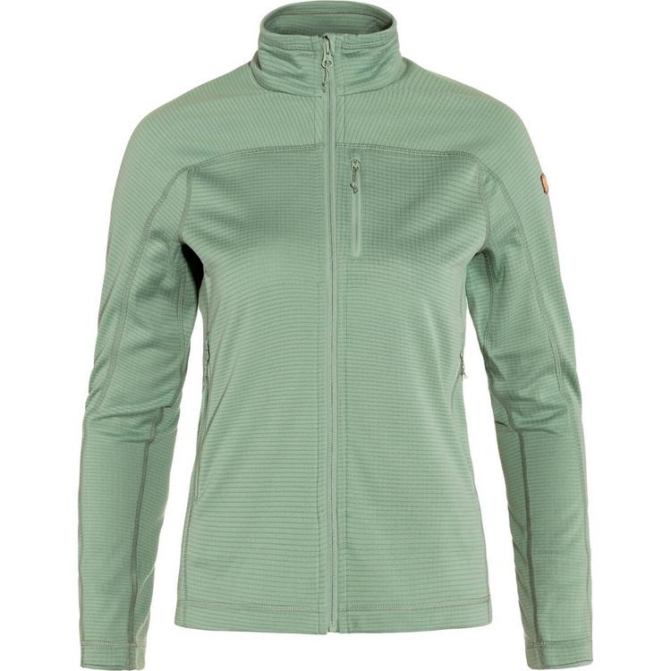 FJ&Auml;LLR&Auml;VEN FJ&Auml;LLR&Auml;VEN Abisko Lite Fleece Jacket W Fleecejacke Damen - Tannengr&uuml;n - 0 | SportScheck