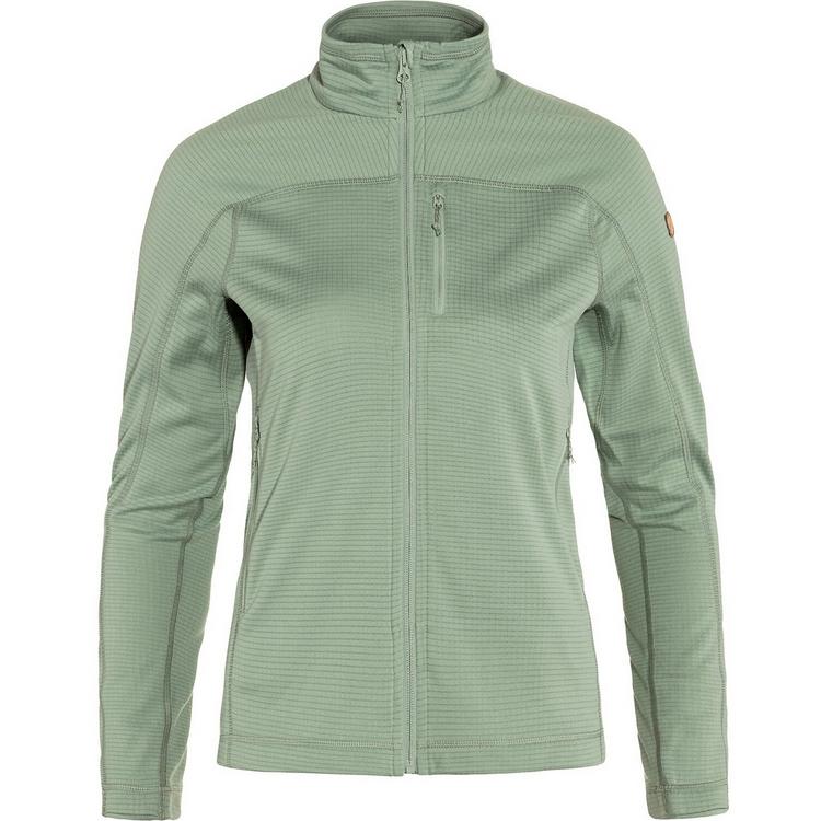 FJ&Auml;LLR&Auml;VEN FJ&Auml;LLR&Auml;VEN Abisko Lite Fleece Jacket W Fleecejacke Damen - Tannengr&uuml;n - 0 | SportScheck