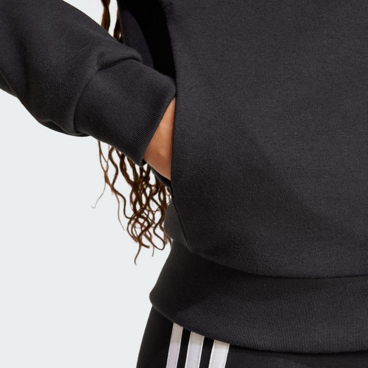 adidas adidas Essentials Linear French Terry Sweatjacke Damen - Black / White - 1 | SportScheck