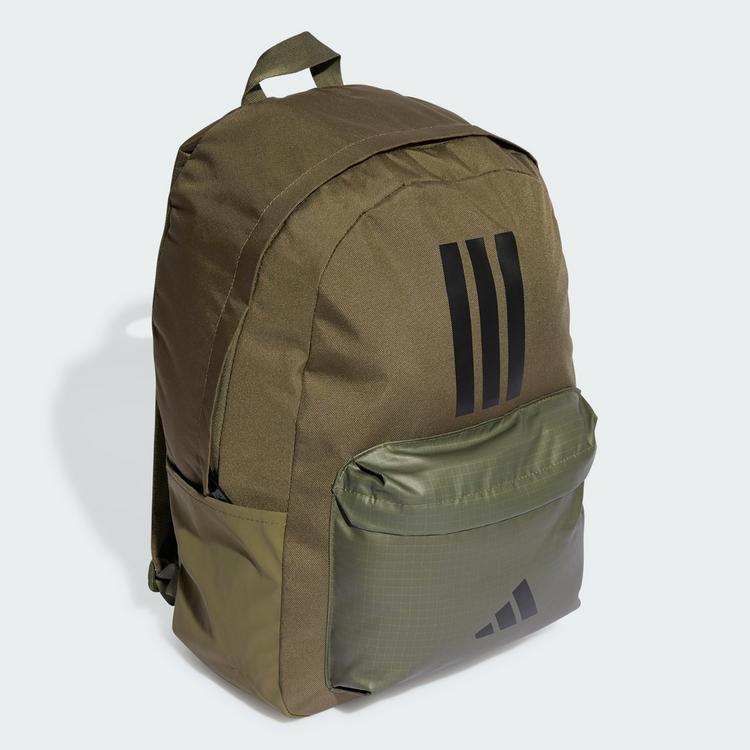 adidas adidas Classic Back To School 3-Streifen Daypack - Olive Strata / Black - 0 | SportScheck