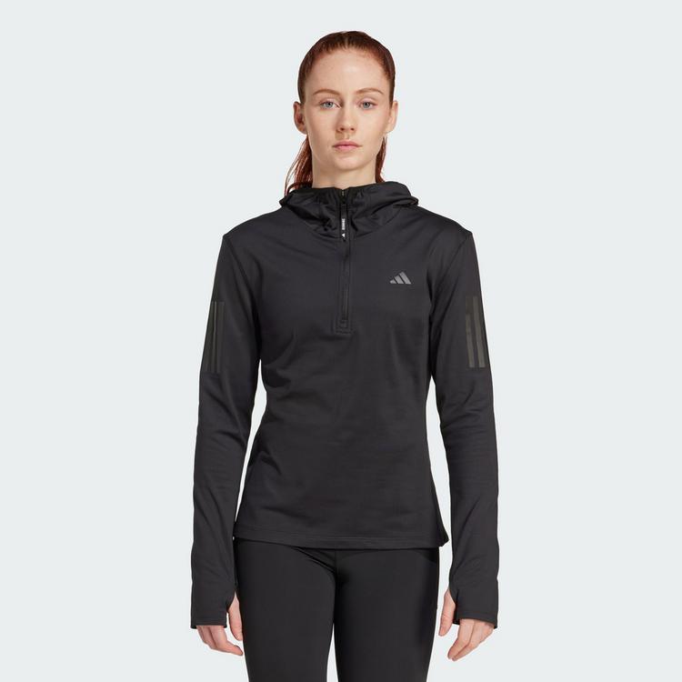 adidas adidas Own The Run Hoodie, winterfest, Funktionssweatshirt Damen - Black - 0 | SportScheck