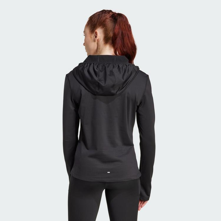 adidas adidas Own The Run Hoodie, winterfest, Funktionssweatshirt Damen - Black - 1 | SportScheck