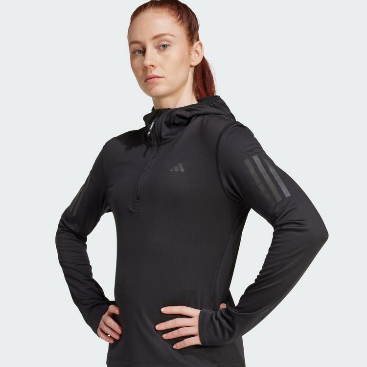 adidas adidas Own The Run Hoodie, winterfest, Funktionssweatshirt Damen - Black - 1 | SportScheck
