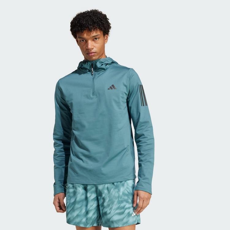 adidas adidas Own The Run Hoodie, winterfest, Funktionssweatshirt Herren - Preloved Teal - 0 | SportScheck