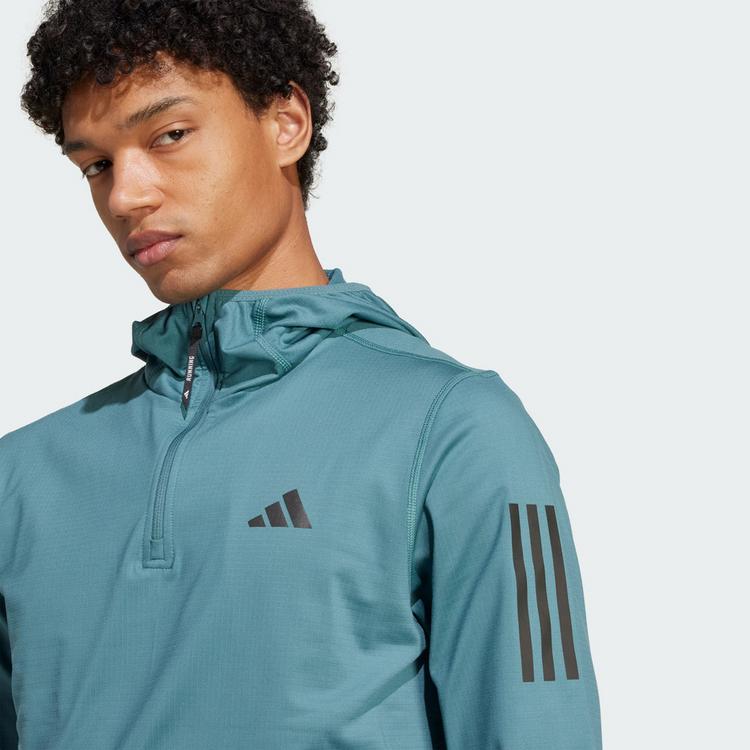 adidas adidas Own The Run Hoodie, winterfest, Funktionssweatshirt Herren - Preloved Teal - 0 | SportScheck