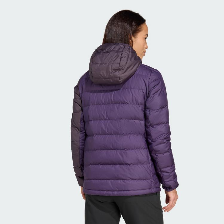 adidas adidas Terrex Multi Light Down CLIMAWARM Outdoorjacke Damen - Aurora Plum / Aurora Black - 1 | SportScheck