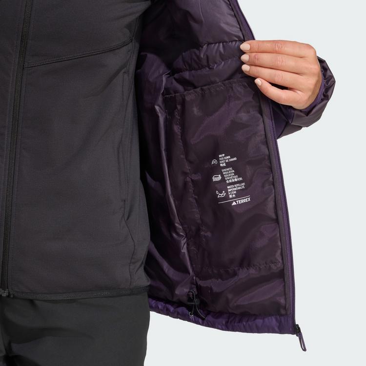 adidas adidas Terrex Multi Light Down CLIMAWARM Outdoorjacke Damen - Aurora Plum / Aurora Black - 0 | SportScheck