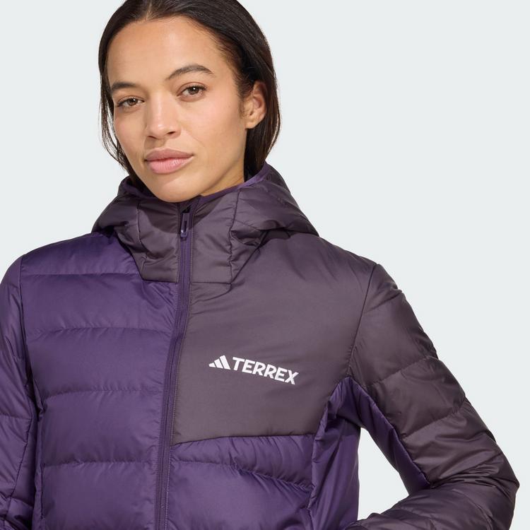 adidas adidas Terrex Multi Light Down CLIMAWARM Outdoorjacke Damen - Aurora Plum / Aurora Black - 1 | SportScheck