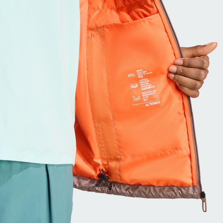 adidas adidas Terrex Multi Light Down CLIMAWARM Outdoorjacke Damen - Earth Strata / Trace Brown - 0 | SportScheck