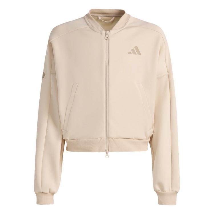 adidas adidas FUTURE ICONS 3-STREIFEN TRAININGSJACKE, Trainingsanzug Kinder - Crystal Linen / Trace Khaki - 0 | SportScheck