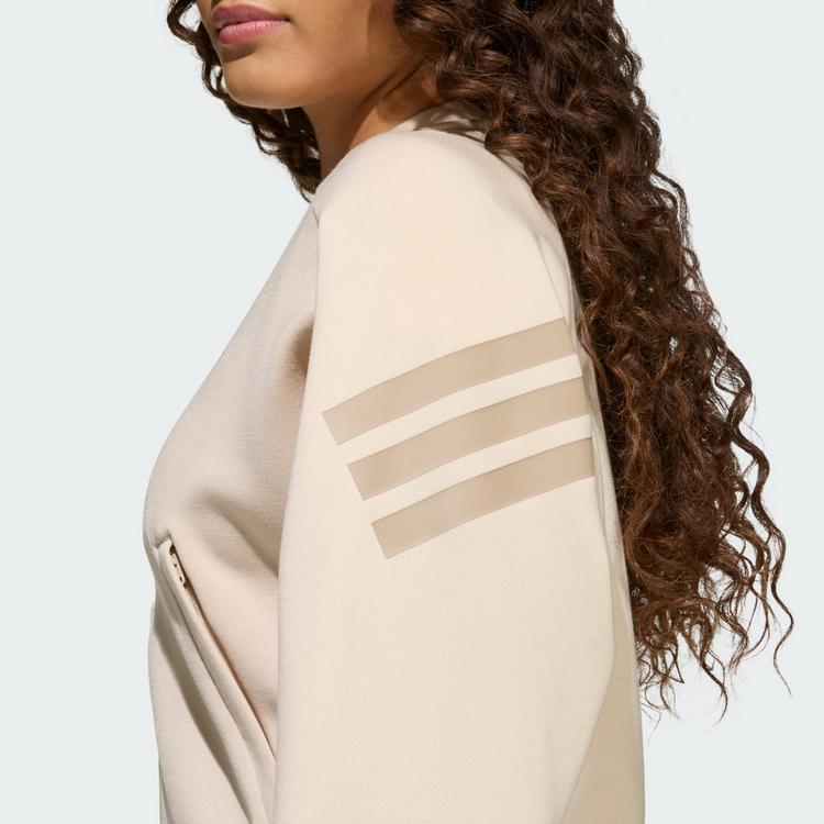 adidas adidas FUTURE ICONS 3-STREIFEN TRAININGSJACKE, Trainingsanzug Kinder - Crystal Linen / Trace Khaki - 1 | SportScheck