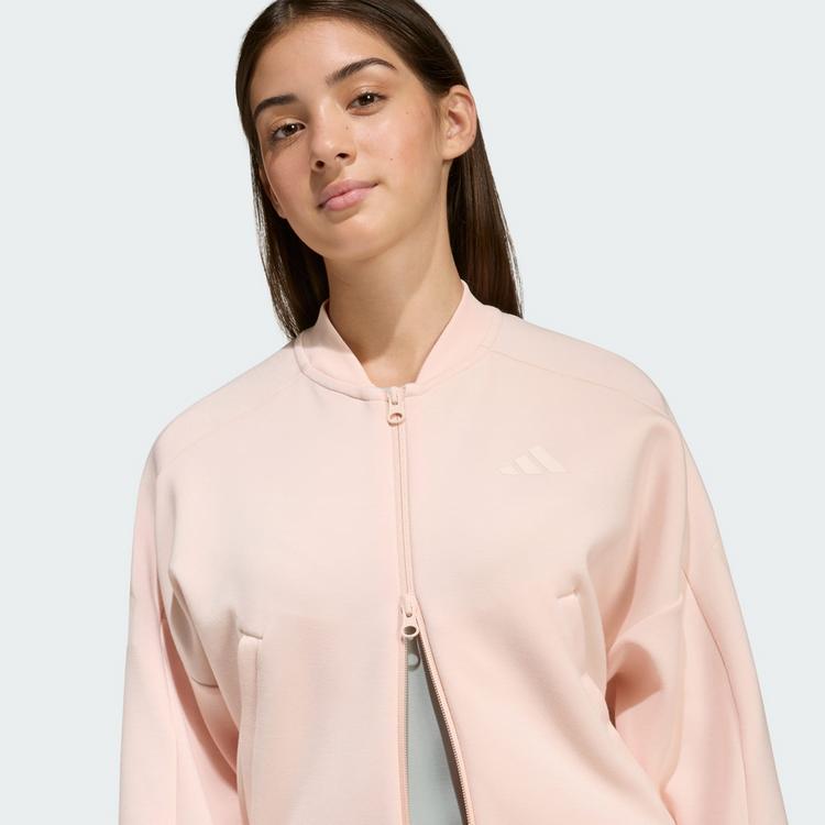 adidas adidas FUTURE ICONS 3-STREIFEN TRAININGSJACKE, Trainingsanzug Kinder - Blush Pink / Pink Tint - 0 | SportScheck
