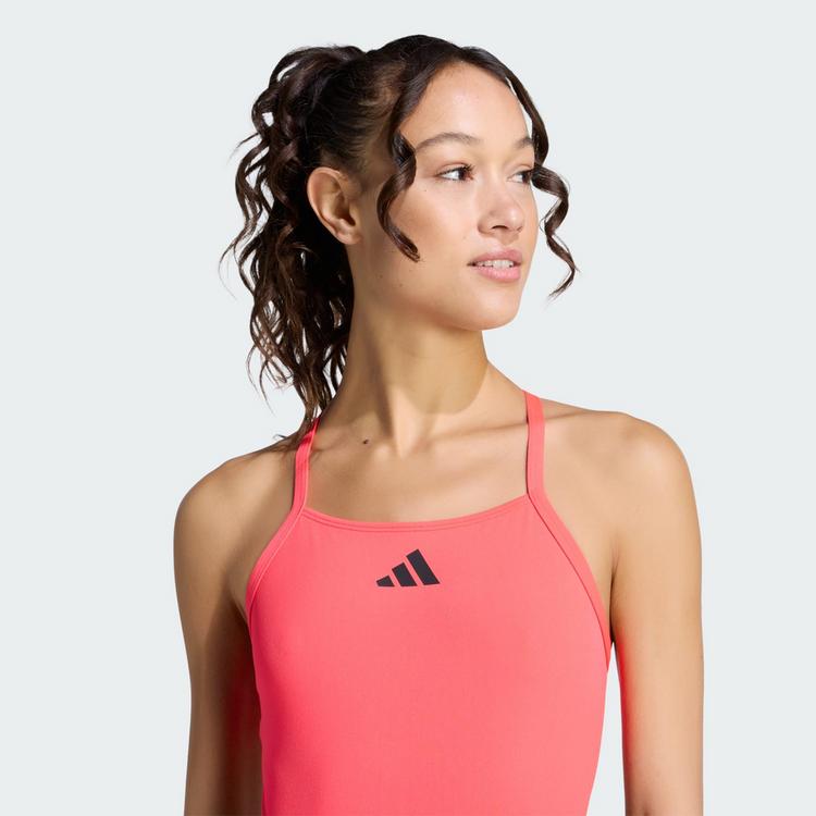 adidas adidas RIPSTREAM TEAM THIN STRAPS C-BACK Badeanzug Damen - Lucid Red / Black - 0 | SportScheck