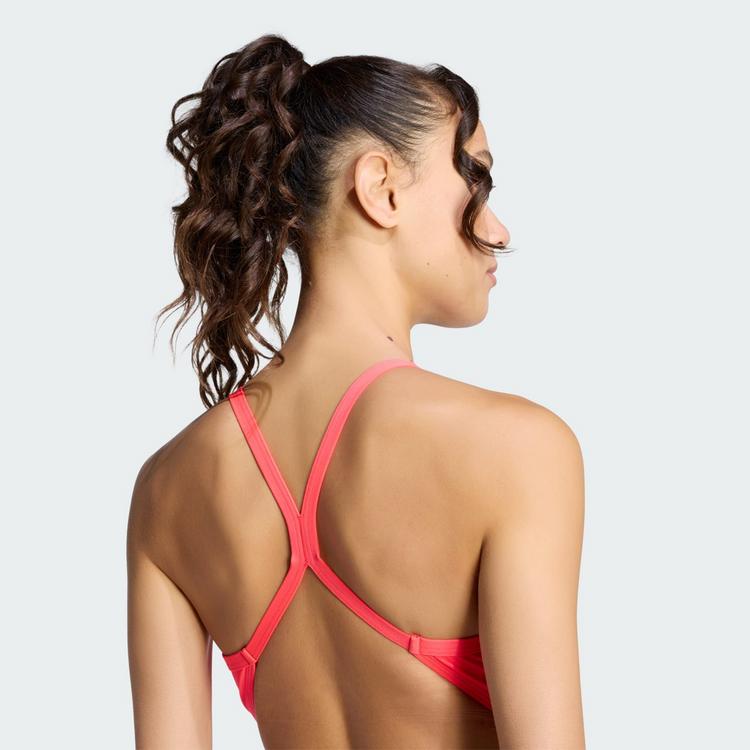 adidas adidas RIPSTREAM TEAM THIN STRAPS C-BACK Badeanzug Damen - Lucid Red / Black - 1 | SportScheck