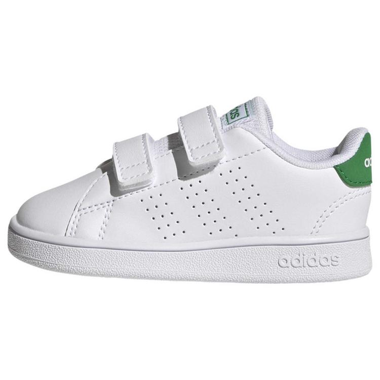 adidas adidas Advantage Lifestyle Court Two Sneaker Kinder - Cloud White / Green / Core Black - 0 | SportScheck