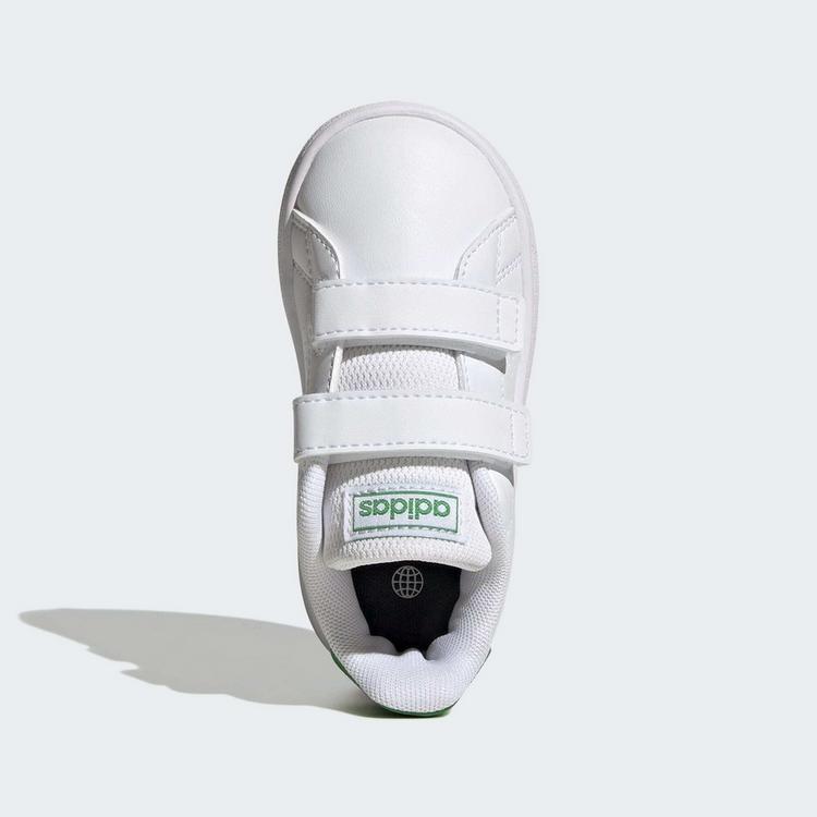 adidas adidas Advantage Lifestyle Court Two Sneaker Kinder - Cloud White / Green / Core Black - 1 | SportScheck