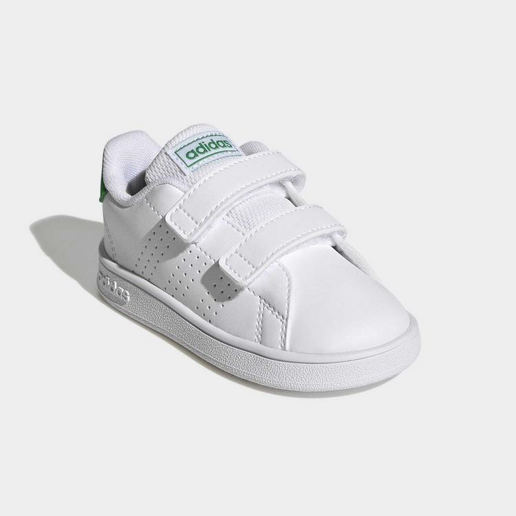 adidas adidas Advantage Lifestyle Court Two Sneaker Kinder - Cloud White / Green / Core Black - 3 | SportScheck