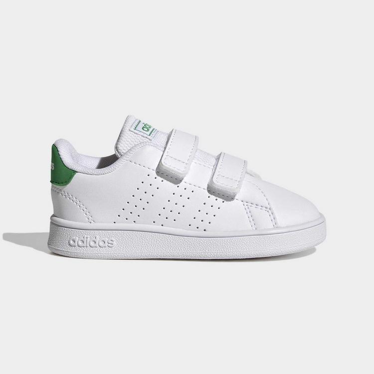adidas adidas Advantage Lifestyle Court Two Sneaker Kinder - Cloud White / Green / Core Black - 6 | SportScheck