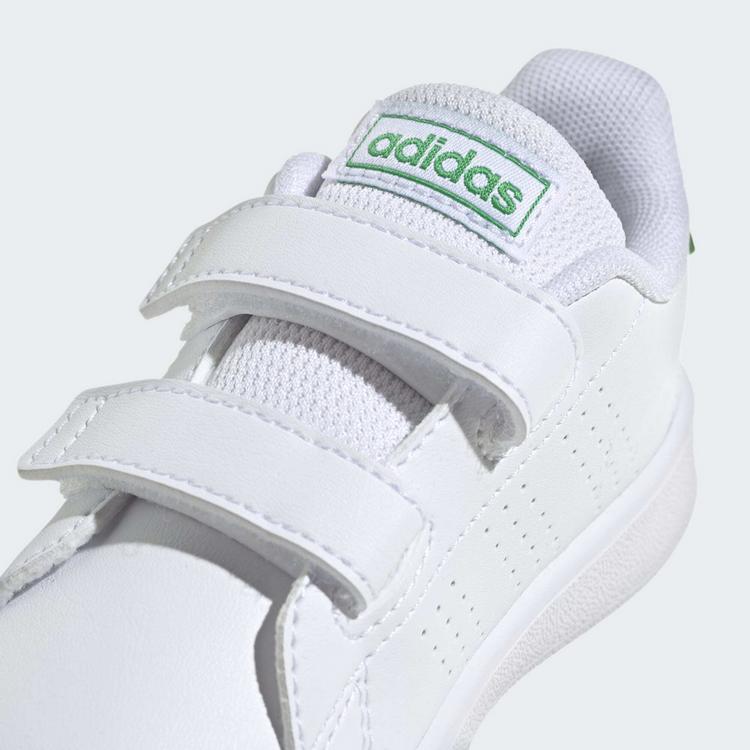 adidas adidas Advantage Lifestyle Court Two Sneaker Kinder - Cloud White / Green / Core Black - 7 | SportScheck