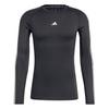 adidas TECHFIT Compression Training 3-Streifen Funktionsshirt Herren - Black