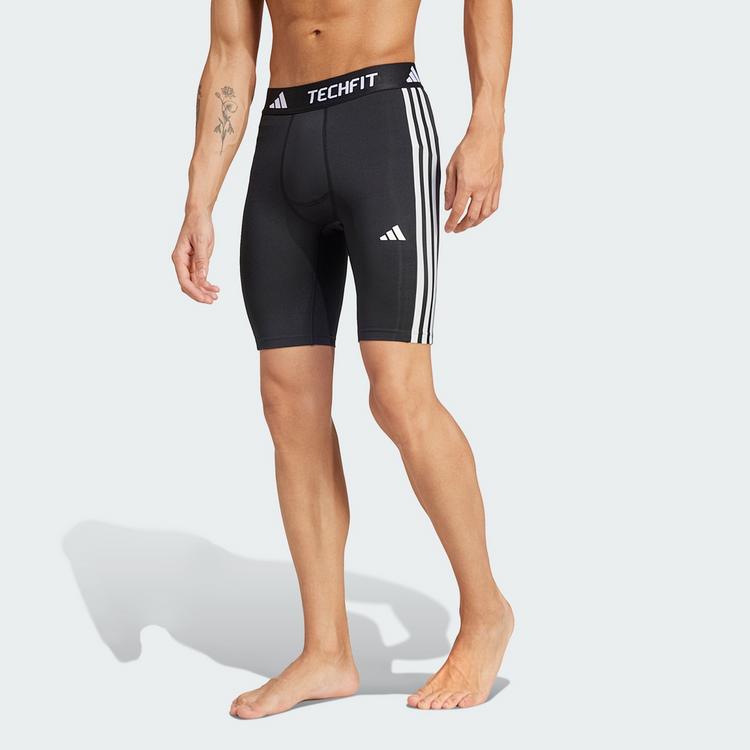 adidas adidas TECHFIT Compression Training 3-Streifen Tights Herren - Black - 0 | SportScheck