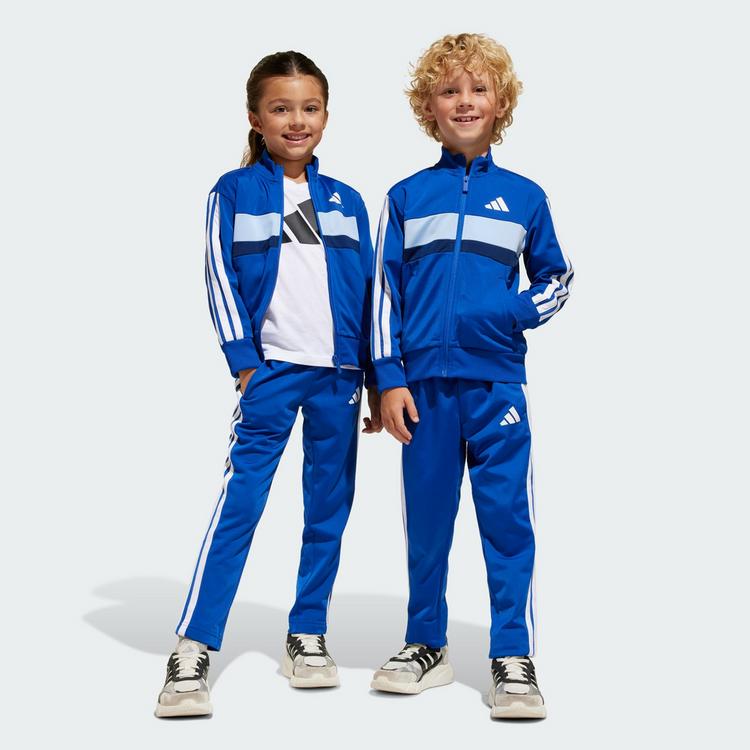 adidas adidas Seasonal Essentials Tiberio 3-Streifen Trainingsanzug Kinder - Royal Blue / White / Glow Blue - 1 | SportScheck