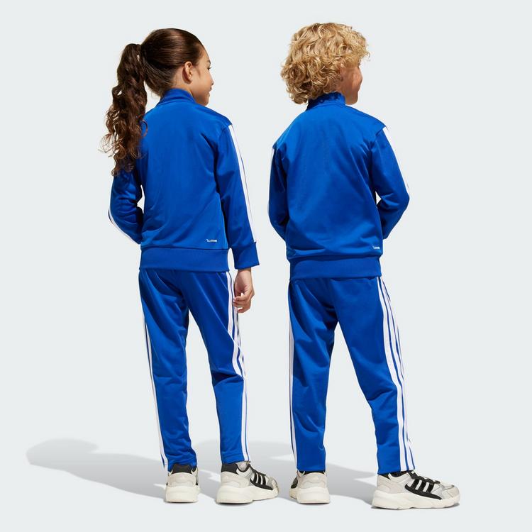 adidas adidas Seasonal Essentials Tiberio 3-Streifen Trainingsanzug Kinder - Royal Blue / White / Glow Blue - 3 | SportScheck