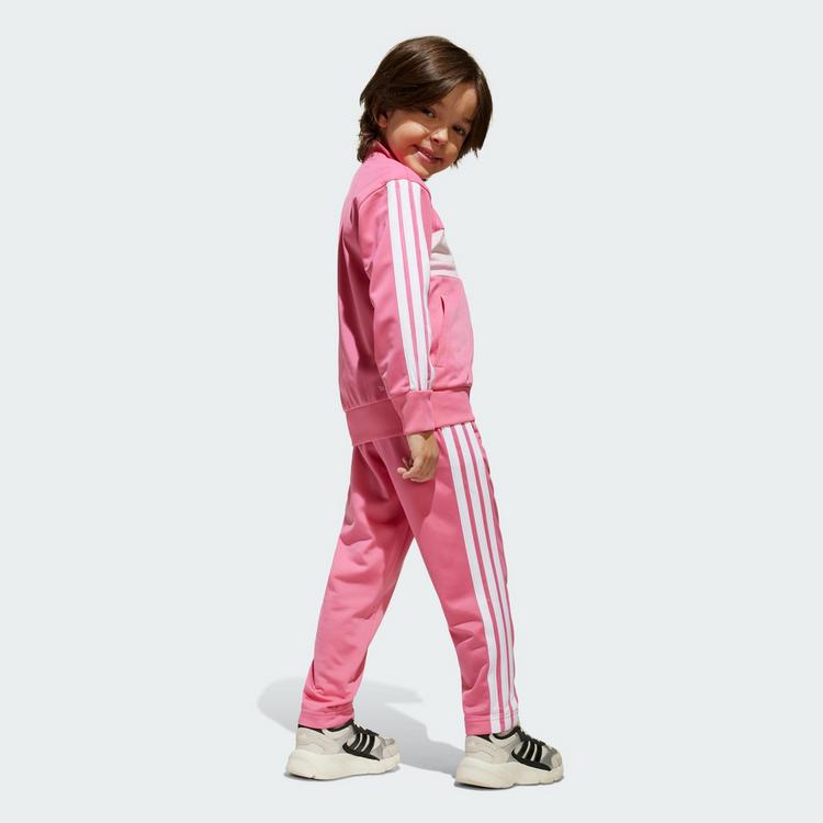 adidas adidas Seasonal Essentials Tiberio 3-Streifen Trainingsanzug Kinder - Pink Fusion / White / Clear Pink - 3 | SportScheck