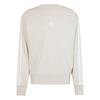 adidas Essentials 3-Streifen French Terry Sweatshirt Herren - Beige / White