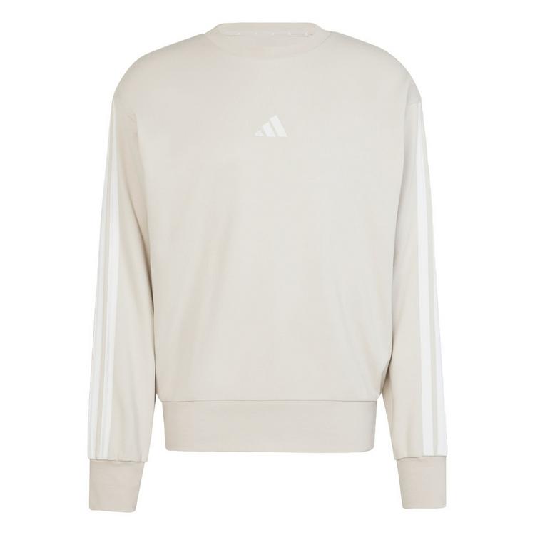 adidas adidas Essentials 3-Streifen French Terry Sweatshirt Herren - Beige / White - 0 | SportScheck