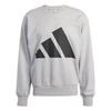 adidas Essentials Big Logo French Terry Sweatshirt Herren - Medium Grey Heather / Black