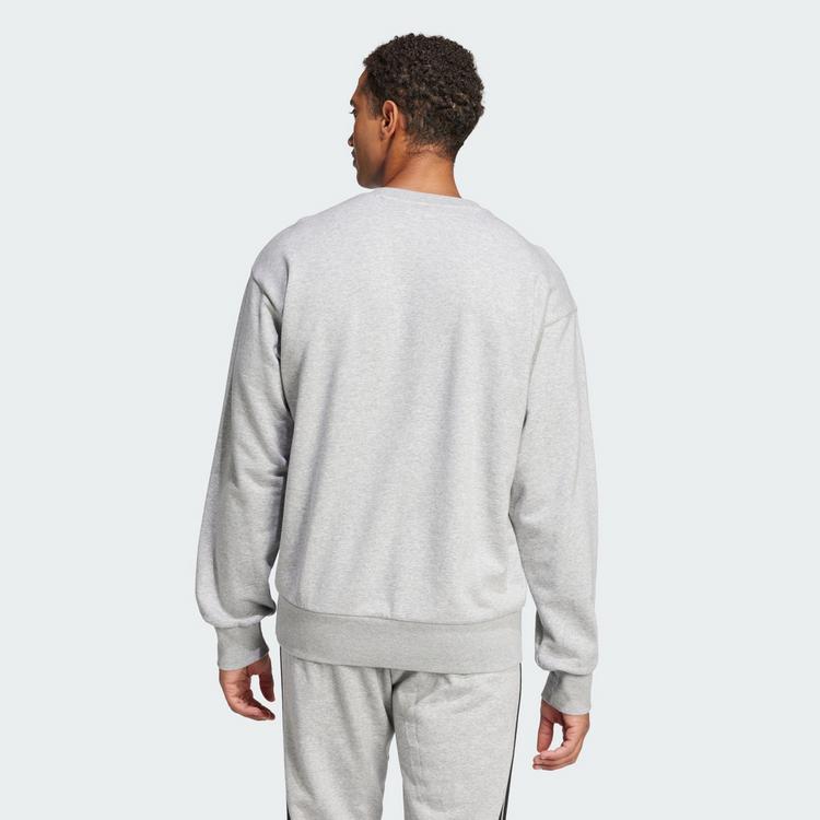 adidas adidas Essentials Big Logo French Terry Sweatshirt Herren - Medium Grey Heather / Black - 1 | SportScheck