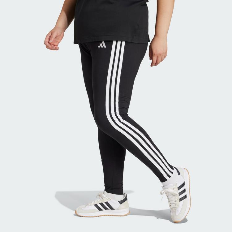 adidas adidas Essentials 3-Streifen Cotton Leggings &ndash; Leggings Damen - Black / White - 0 | SportScheck