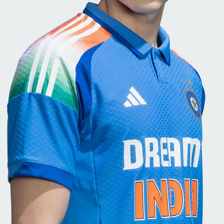 adidas adidas Indien Cricket One Day International Trikot Herren - True Blue - 4 | SportScheck