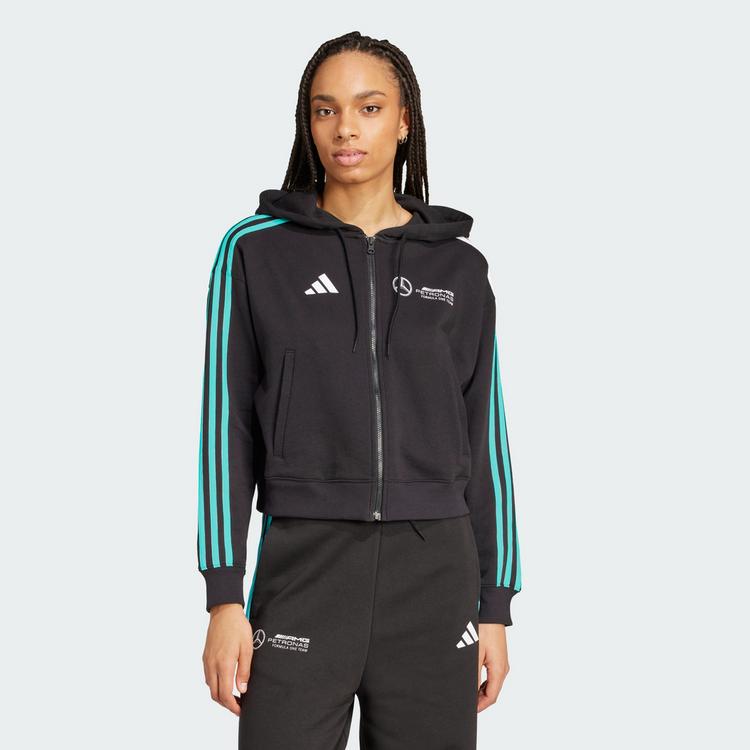 adidas adidas MERCEDES - AMG PETRONAS FORMULA ONE Fahrradjacke Damen - Black / White - 0 | SportScheck
