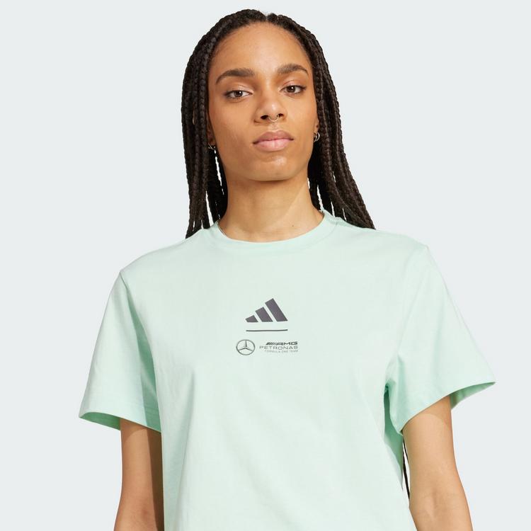adidas adidas MERCEDES - AMG PETRONAS FORMULA ONE Funktionstop Damen - Frozen Green / Grey Strata - 0 | SportScheck
