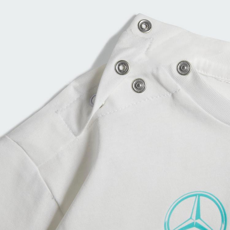 adidas adidas MERCEDES - AMG PETRONAS FORMULA ONE Trainingsanzug Kinder - White / Semi Mint Rush - 0 | SportScheck